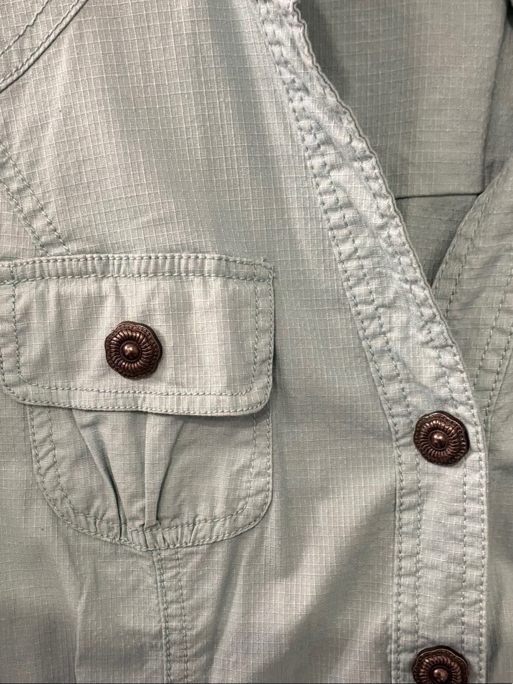 dressbarn Mint Green Button-Front Utility Jacket